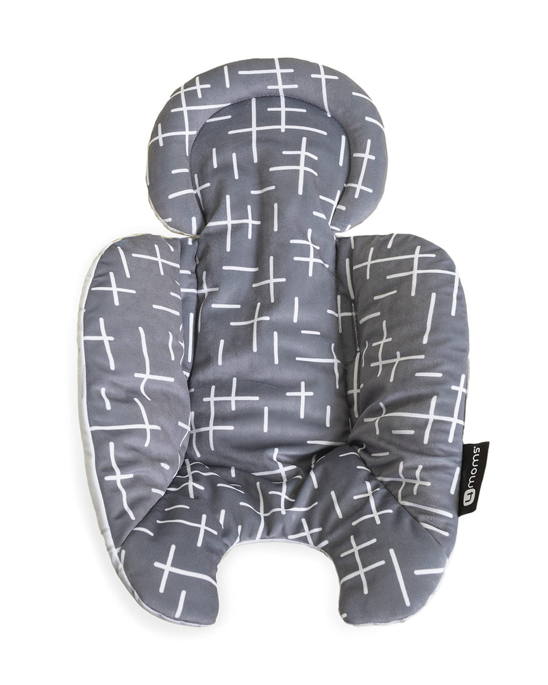 [Australia] - 4moms RockaRoo and MamaRoo Infant Insert, Machine Washable, Soft, Plush Fabric, Reversible Design, Dark Grey 
