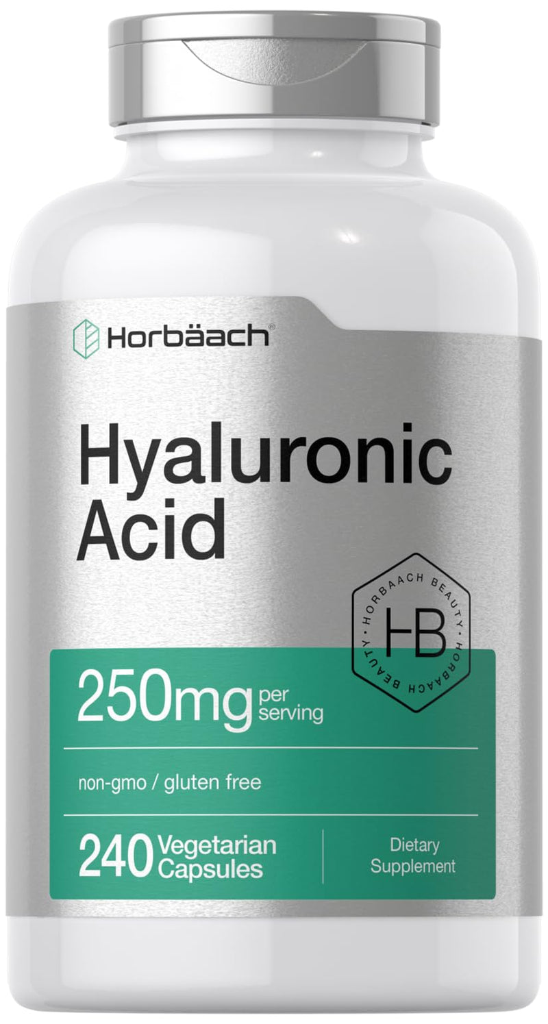 [Australia] - Horb√§ach Hyaluronic Acid Capsules | 250 mg | 240 Count | Non-GMO and Gluten Free Supplement 240 Count (Pack of 1) 