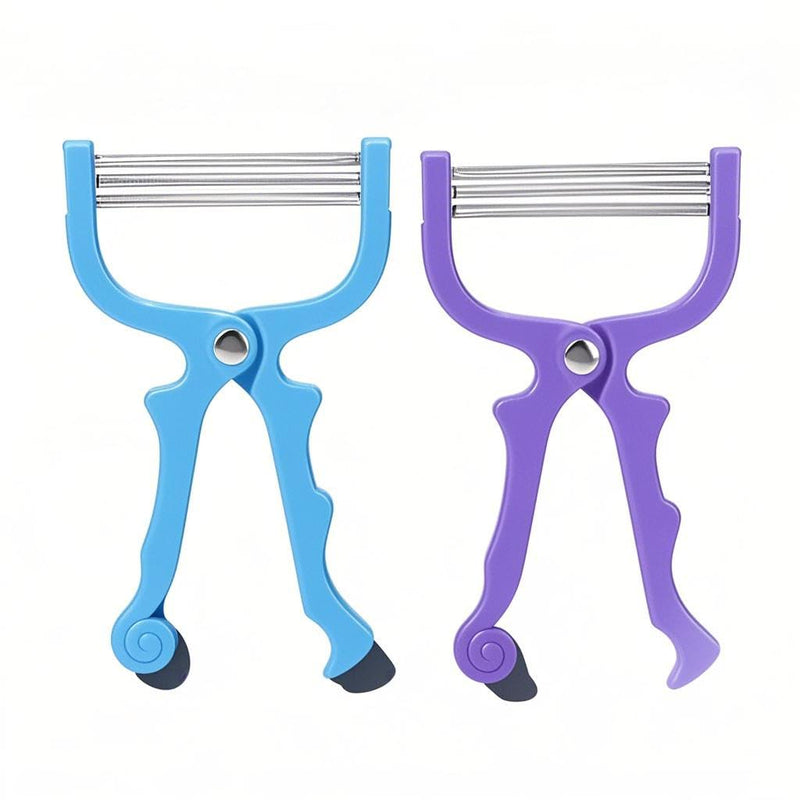 [Australia] - ZJchao 2pcs Spring Hair Remover, Stainless Steel Face Epilator Spring Threading for Women Face, Chin Hair, Upper Lip Hair, Mustache 