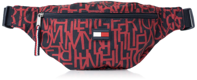 Tommy Hilfiger Mens Textured Type Pack FANNY, Navy/Red