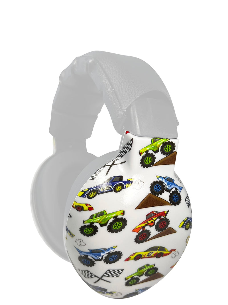 [Australia] - Magnetic Outer Shells – Compatible Baby & Toddler Earmuffs – Simply Change Colors – Headphones SOLD SEPARATELY Cars Trucks 