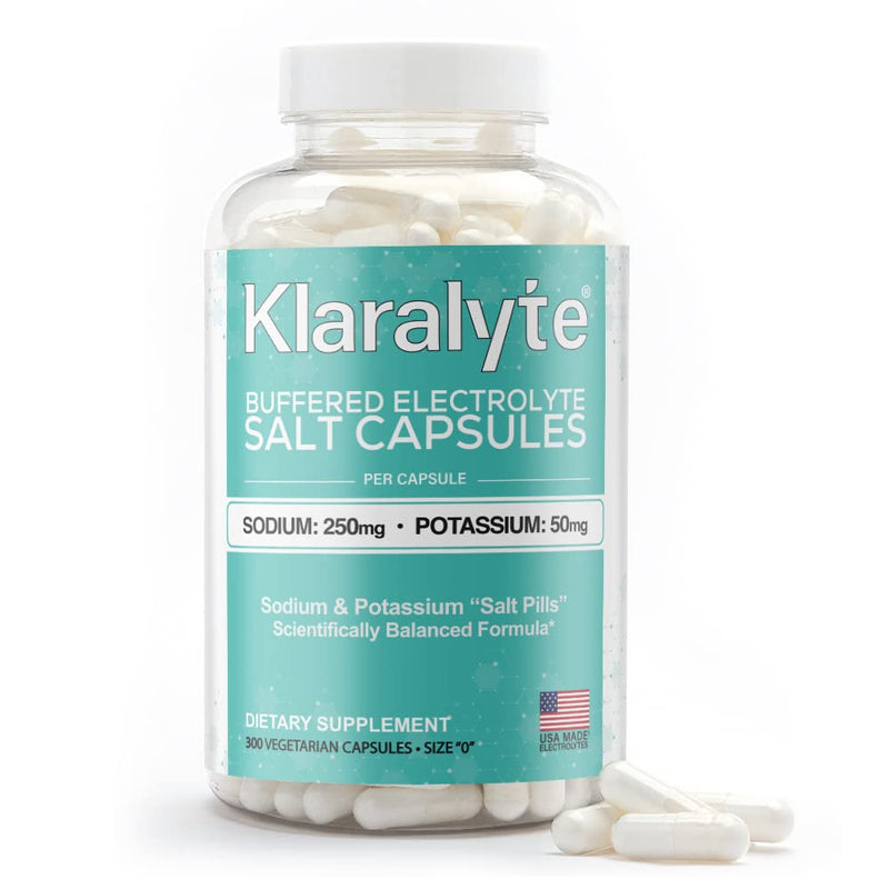 [Australia] - Buffered Electrolyte Salt Capsules, 300 Capsules Value Size, Sodium & Potassium Dietary Supplement 