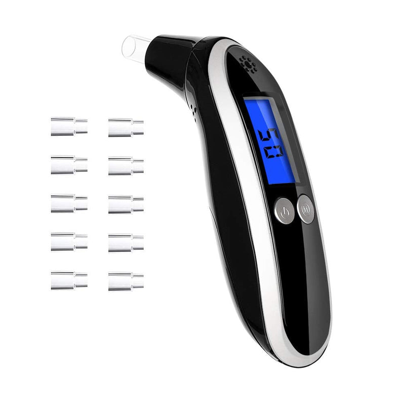 [Australia] - Ketone Breath Meter, Tracing Diet & Ketosis Status, Keto Breath Analyzer with 10 Mouthpieces (Black2) Black2 