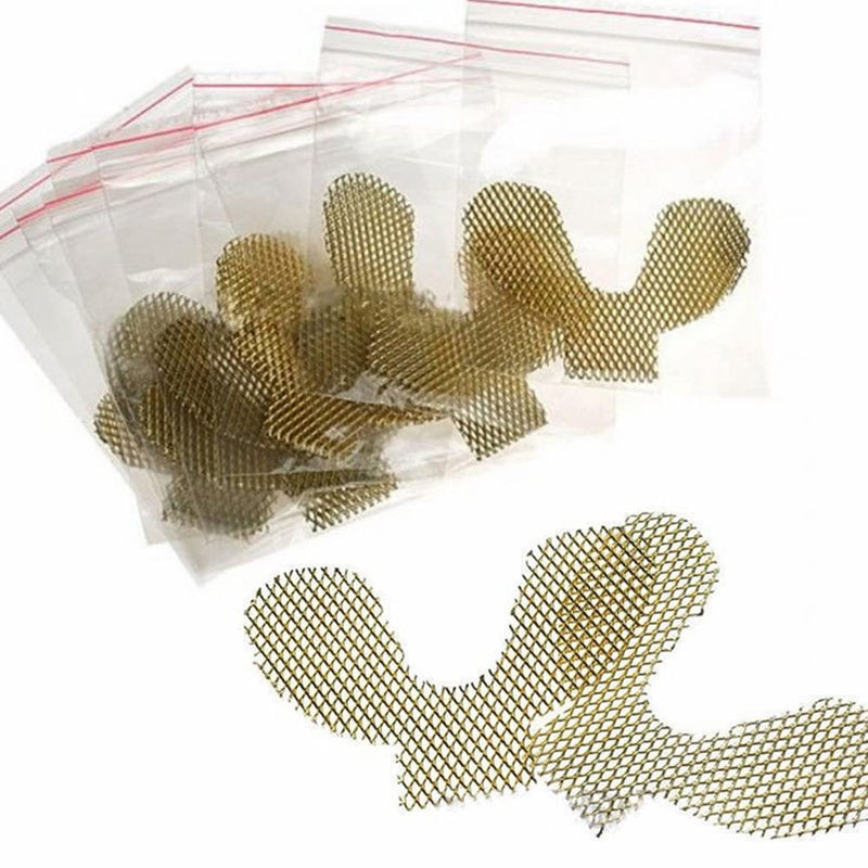 [Australia] - 20pcs Lower Golden Metal Palatal Reinforcement Mesh For Acrylic Partial Denture Dental Materials 