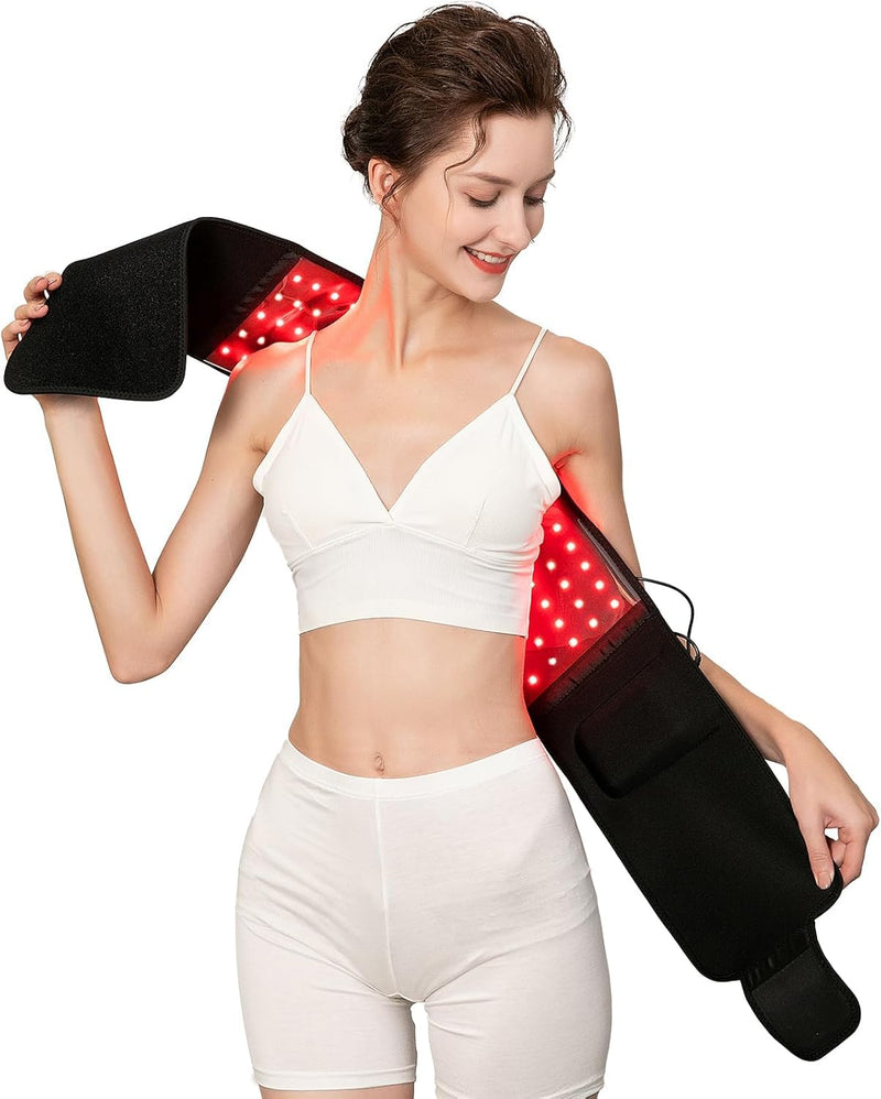 Red Light Therapy Belt, Infrared Light Therapy Wrap Red Light Therapy Device for Body with Timer for Women Men Gift