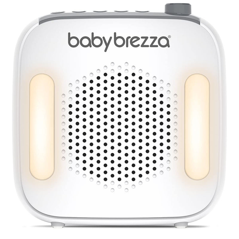[Australia] - Baby Brezza Adjustable Baby Sound Machine and Night Light with 18 Sounds – Small, Portable Design for Easy Travel or Crib Use – includes Lullaby, Nature, White Noise, Waves + More – USB Powered 