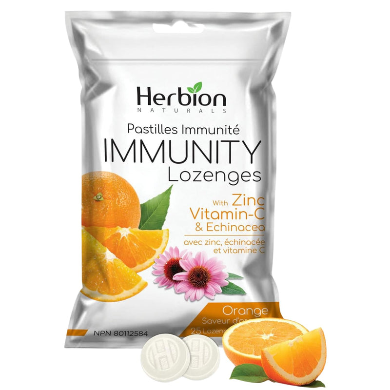 Herbion Orange Immunity Lozenges, 25 CT