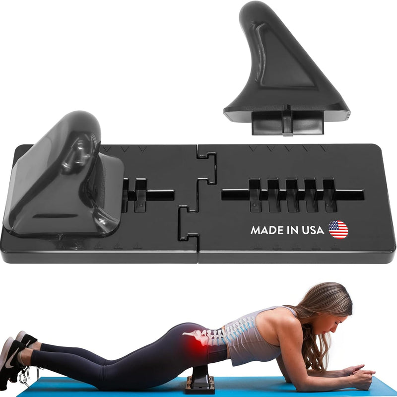 [Australia] - Thrival Wave - Fully Adjustable Psoas Muscle Release Tool for QL, Hip Flexor, Back, Hamstring, Glute, Iliacus, and Neck Pain - Trigger Point and Myofascial Release Tool - Carbon Black Thrival Wave 