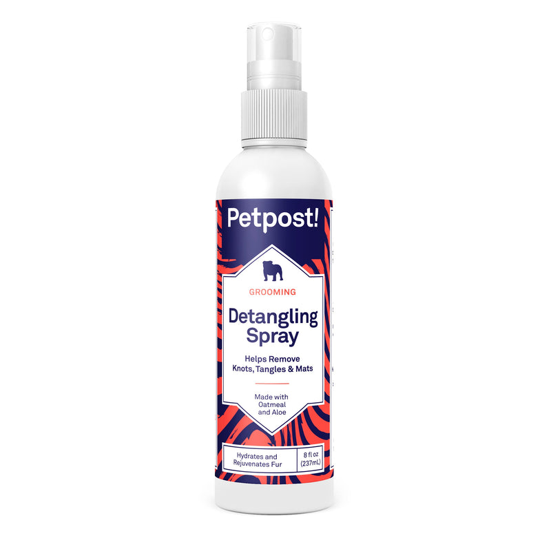 Petpost | Detangling Spray for Dogs with Knots, Mats & Tangles - Naturally Rejuvenating Dog Hair Detangler for Healthier, Shinier, Stronger Fur - Oatmeal, Aloe, and Vitamin E Formula 8 oz. - PawsPlanet Australia