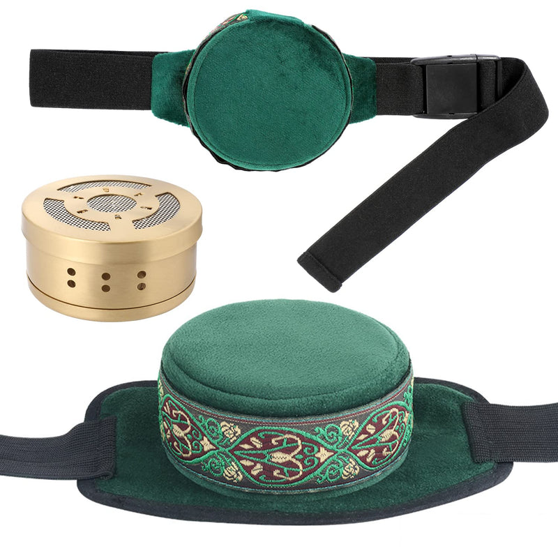 [Australia] - Barelove Smokeless Copper Moxa Box, Purifier Copper Tank Moxibustion Treatment Tool Portable Therapy Bag, Great for Waist Neck Knee Shoulder Back Ai Jiu ËâæÁÅ∏Áõí ËâæÁÅ∏ÂåÖ ËâæÁÅ∏ (Not Include Moxa) 