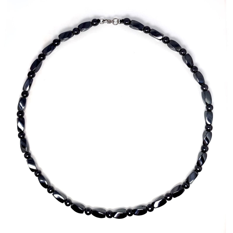 [Australia] - Hion Magnetic Therapy Necklace Hematite Necklace Black Obsidian Magnetic Necklace 