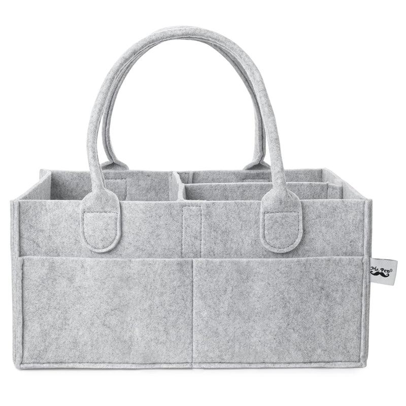 [Australia] - Mr. Pen- Baby Diaper Caddy Organizer, Car Caddy, Portable Organizer for Changing Table, Nursery Gray 