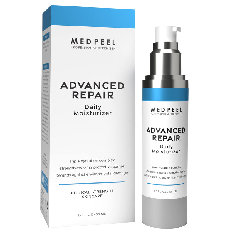 MedPeel Advanced Repair Daily Moisturizer with Vitamins E, B3 and B5 | Soothing Aloe, Hyaluronic Acid, 1.7 fl oz