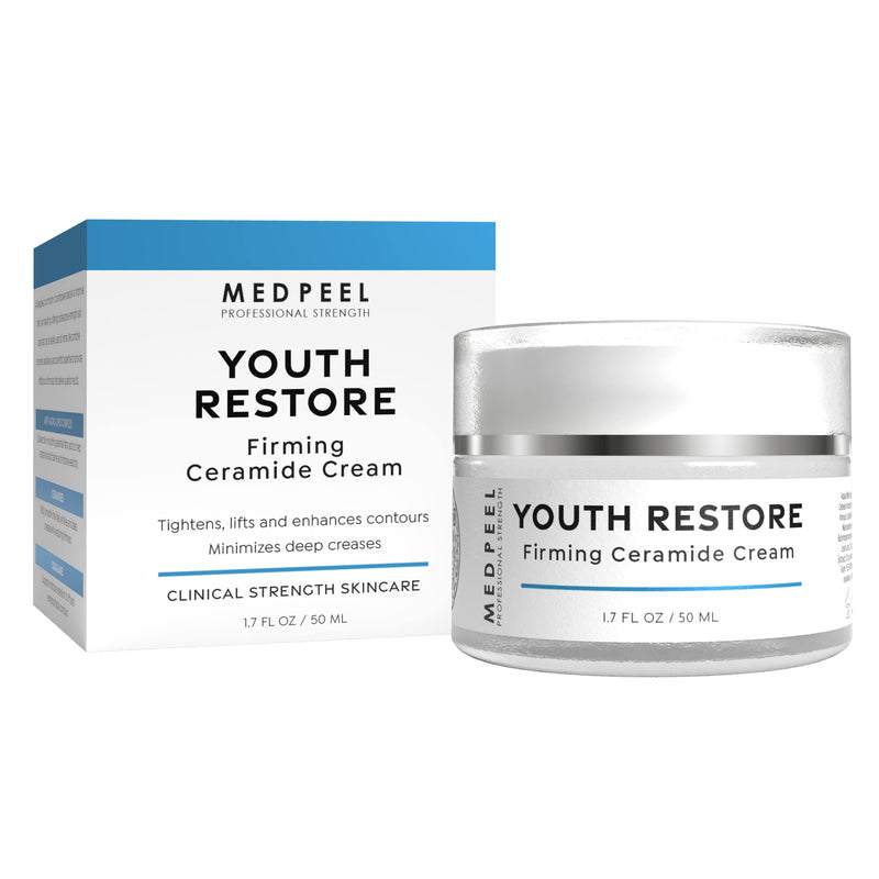 Medpeel Youth Restore Firming Ceramide Face Cream, Shea Butter, Retinol | Vitamin E Moisturize and Plump Aging Skin, 1.7 fl oz