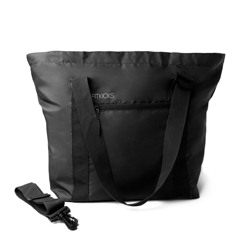 FITKICKS Hideaway Packable Duffle, Large Duffle Bag for Travel, Black