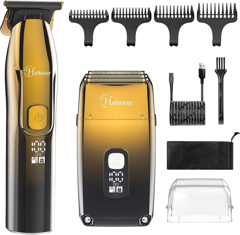 [Australia] - Hatteker Foil Shaver Bald Head Shaver Electric Shaver Razor for Men Precision Trimmer Beard Clipper Triple Blades Waterproof Cordless 