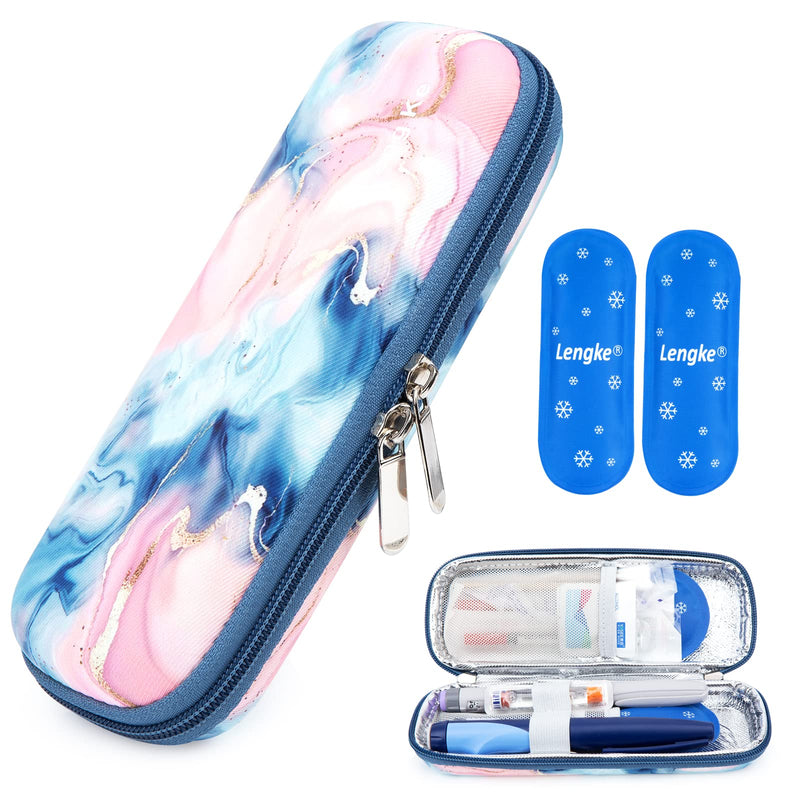 [Australia] - YOUSHARES Insulin Cooler Travel Case with 2 TSA Approved Ice Pack - Diabetic Carrying Cooling Bag for Insulin Pen and Diabetic Supplies Handy Medication Insulated (Quicksand Pink) 01 Quicksand Pink 