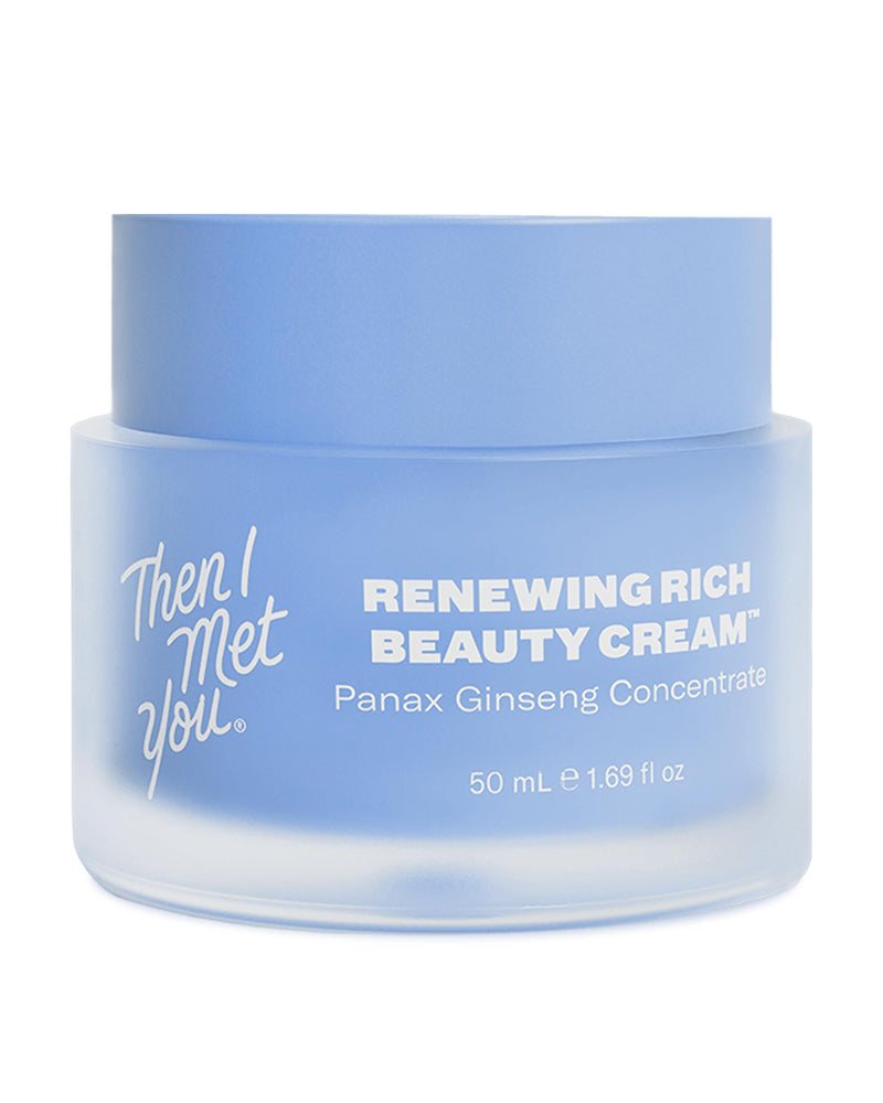 Then I Met You Renewing Rich Beauty Cream, Korean Skin Care Moisturizer | Barrier Cream With Ceramides, Omega 3, & Vitamin E. Panax Ginseng Smooths Wrinkles And Hyaluronic Acid And Squalane Hydrate