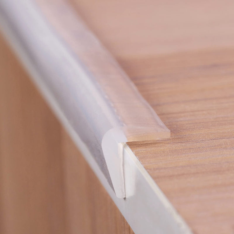 [Australia] - Edge Protector 100% Silicone, Baby Proofing Corners Clear Guards, Pre-Tape Adhesive Soft for Kids Safety, Child Table Cabinets Furniture Bumper (2/5x2/5 in, 3 FT) 2/5x2/5 in 