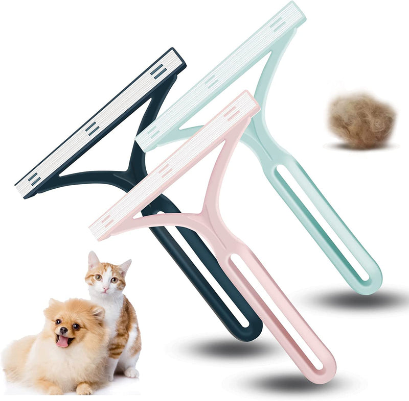 [Australia] - Pet Hair Remover - Special Dog Hair Remover Multi Fabric Edge and Carpet Scraper - Pet Hair Remover for Couch, Furniture Carpet, Car, Clothes & Bedding(3 PCS) 