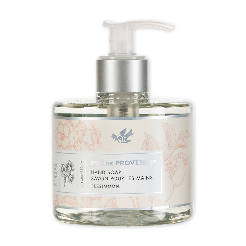 Pre de Provence Collection Liquid Hand Soap, Sooths & Softens while Cleansing, Enriched with Shea Butter, Vitamin E & Glycerin, Soft & Soothing, 11 fl oz, Persimmon 11 Fl Oz (Pack of 1)