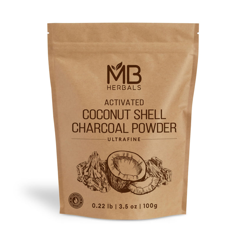 [Australia] - MB Herbals Activated Charcoal Powder from Coconut Shell 3.5 oz (100 Gram) For External Use Only | For ToothPowder Face Packs and Masks | Soap Making | Do not Injest 3.53 Ounce (Pack of 1) 