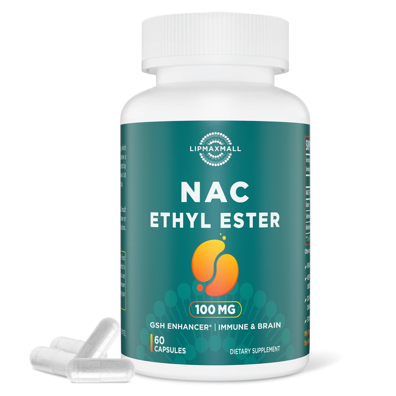 [Australia] - N-Acetyl Cysteine Ethyl Ester 100mg - More Absorption Than 1000mg NAC - with Glycine 600mg - Benefit Glutathione - Good for Immune System & Antioxidant for Adults, NACET ( 60 Capsules - 1 Pack) 60 Count (Pack of 1) 
