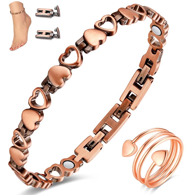 [Australia] - Copper Anklet for Women Ultra Strength Solid Copper Anklet Jewelry Gifts Adjustable Length with Sizing Tool A-Love 