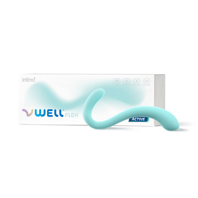 [Australia] - IntiMD VWELL Flex Silicone Vibrating Wand Flexible Shaft Dual Motors Active Home Use Women Rechargeable 