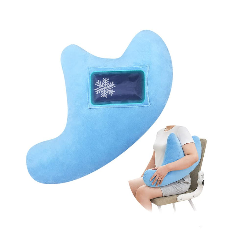 [Australia] - Shoulder Surgery Pillow for Sleeping Rotator Cuff Neck and Shoulder Pain Relief Side Sleeper Pillow Bed Wedge for Arm Surgery Pillow Armpit Shoulder Abduction Wedge Surgery Recovery Supplies Blue 