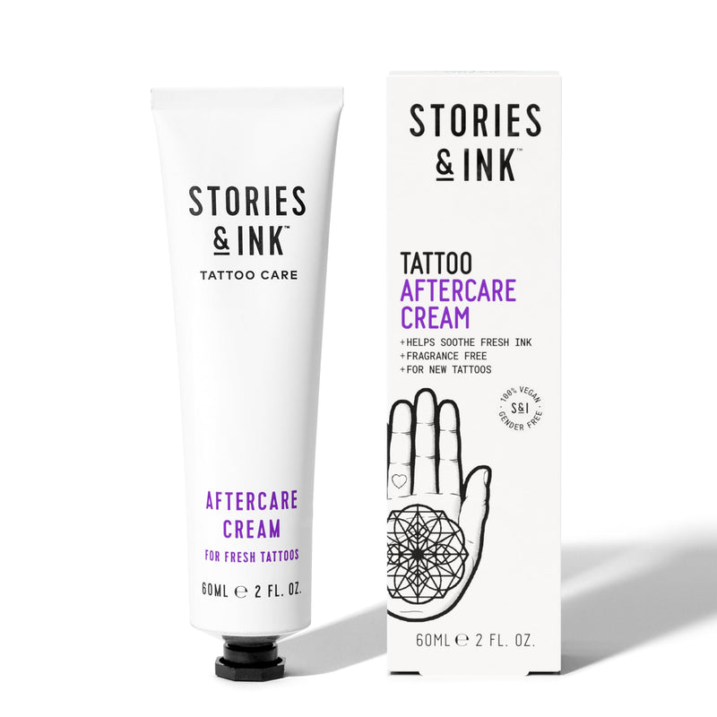 [Australia] - Stories & Ink Tattoo Care | AFTERCARE CREAM for fresh tattoos - Soothes Freshly Tattooed Skin, Visibly Calms Itchy or Irritated Skin, Fragrance-Free, Vegan & Cruelty-Free, 60 mL / 2 Fl Oz Cream (2 oz) 