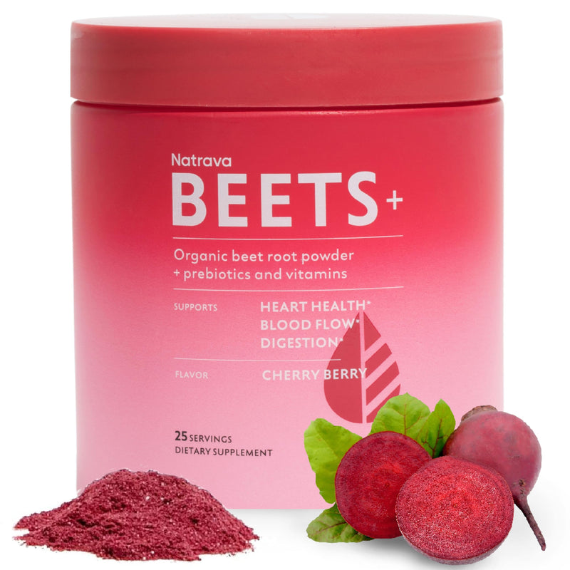 [Australia] - Beets+ Organic Beet Root Powder Blend Fortified with Vitamins & Prebiotics for Heart Healthy Energy & Nitric Oxide Production 