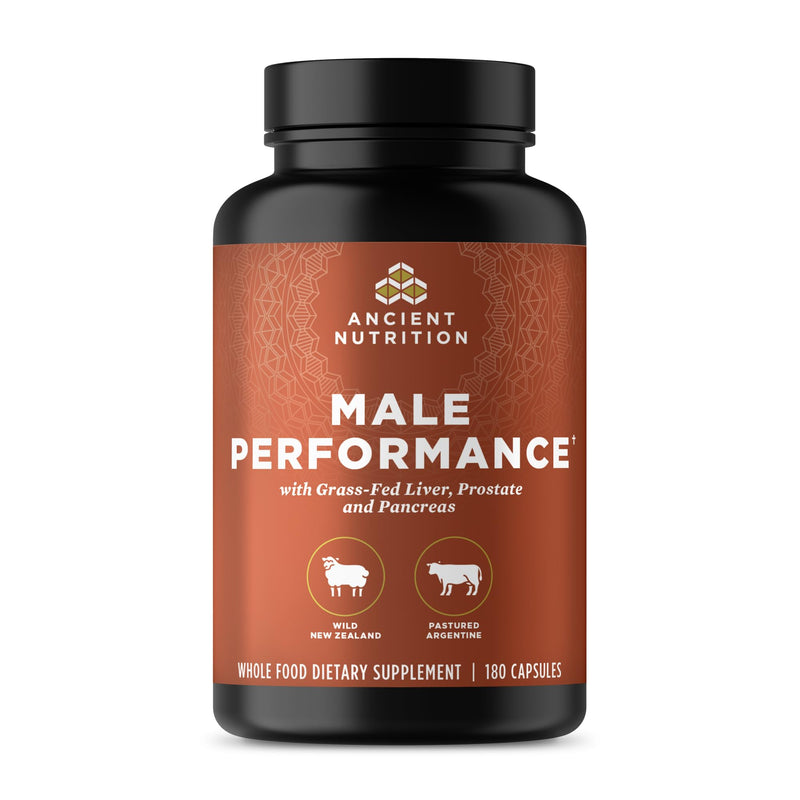 Ancient Nutrition Grass-Fed and Wild Organ Male Performance Tablets
