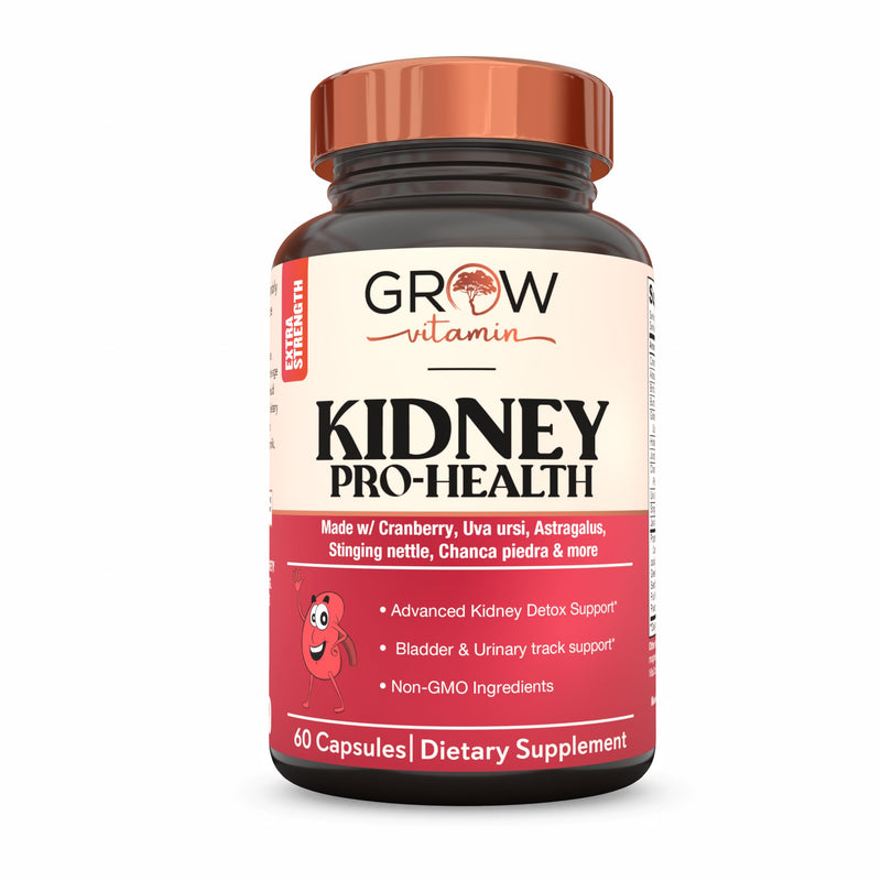 grow vitamin Premium Kidney Cleanse Supplement – Powerful Kidney Support Formula with Cranberry Extract Helps Support Healthy Kidneys & Urinary Tract Support– 60 Vegetarian Capsules