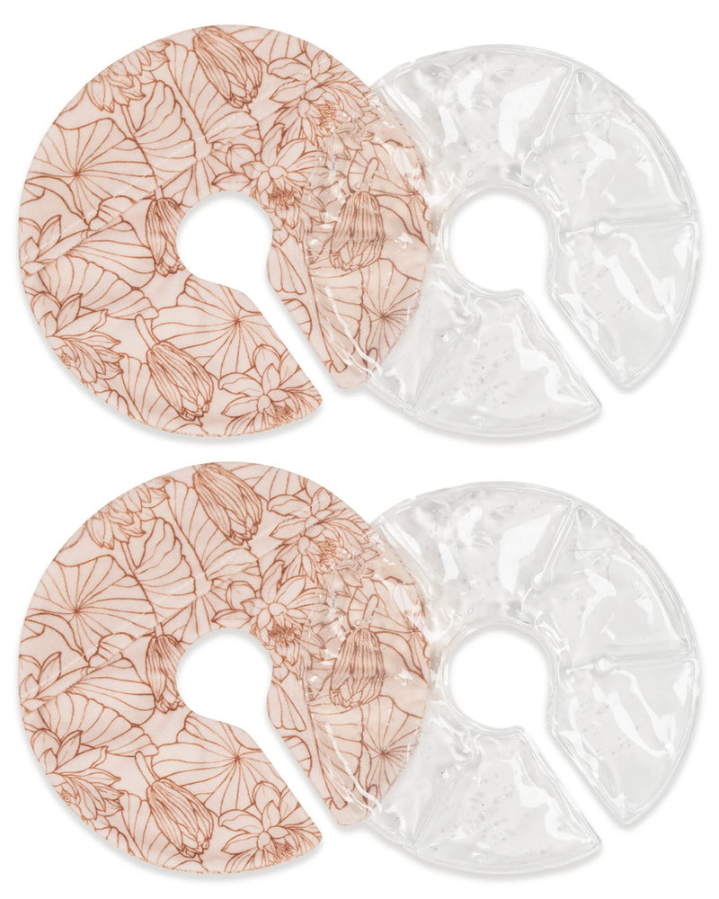 [Australia] - Kindred Bravely Soothing Breast Gel Pads | Hot or Cold Gel Packs for Breastfeeding & Pumping (2 Pack) 