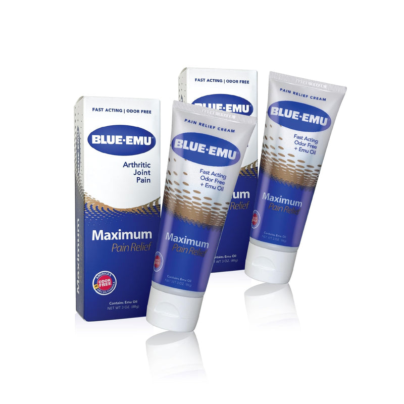 [Australia] - Blue Emu Arthritis Maximum Pain Relief Topical Cream for Muscles, Joints and Strains w/Emu Oil, 3oz,2 Pack 