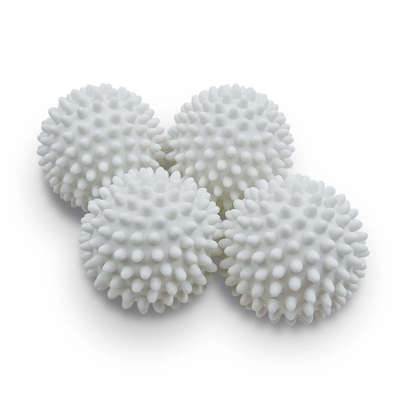 [Australia] - Dryer Balls 4 Pack - Non-Toxic Reusable Dryer Balls (White) White 
