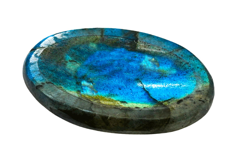 [Australia] - Labradorite Worry Stone Crystals and Healing Stones - Worry Stones for Stress Relief Gifts - Piedra Crystal Fidget for Meditation, Calming, Relaxation - Unique Stocking Stuffers and Birthday Gifts for Women, Men Labradorite 
