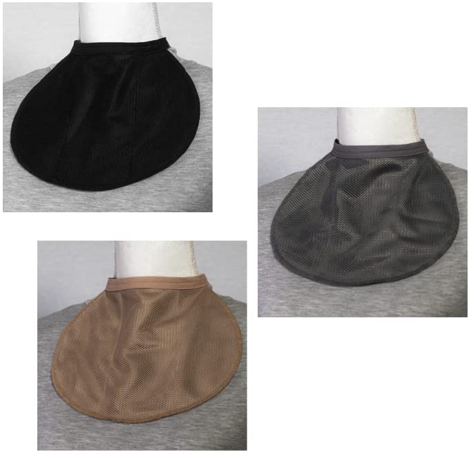 [Australia] - Breathable Laryngectomy & Tracheostomy Neck Stoma Guard Cover Color Variety Pack (3 PCS) (Black, Gray, Beige) 