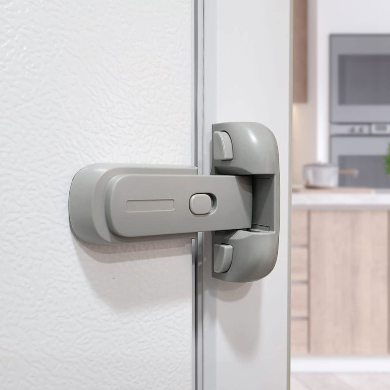 [Australia] - Moonybaby Baby Safety Freezer Door Latches to Keep Closed, Also for Fridge Lock for Kids, 1 Pack, Space Gray 