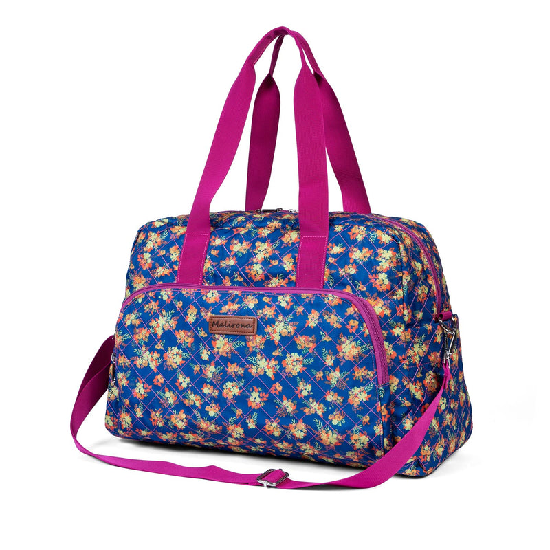Foldable Gym Travel Duffel Bag Tote for Spirit Airlines Carry on Bag Carry-on Bag for Travel, Gym, Work, Weekender Overnight for Women and Girls (Blue) Blue