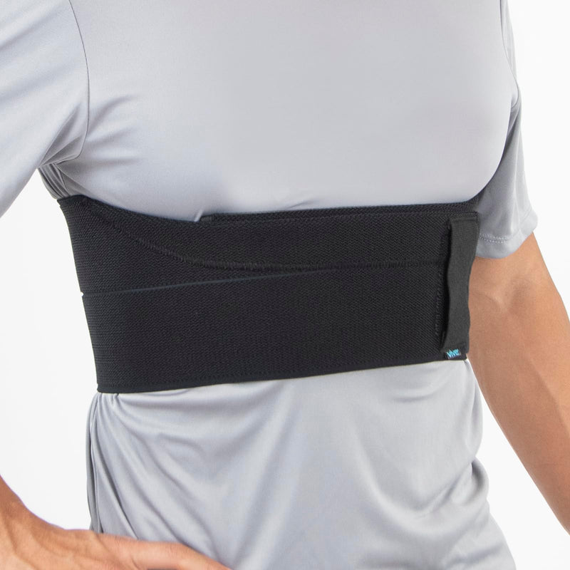 Vive Broken Rib Brace for Women, Men - Rib Cage Support Belt for Fractured, Cracked, Broken or Bruised Ribs - Post Surgery Compression Garment Wrap - Diastasis Recti Belly Band Small