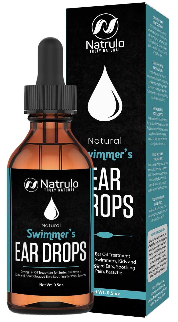 [Australia] - Natural Ear Drops for Swimmers Ear, Allergy Relief, Itching ‚Äì Swimmers Ear Drops for Clogged Ears, Itchy Ears, Soothing Ear Pain, Earache ‚Äì Drying Ear Oil Treatment for Surfer, Swimming, Kids, Adult 