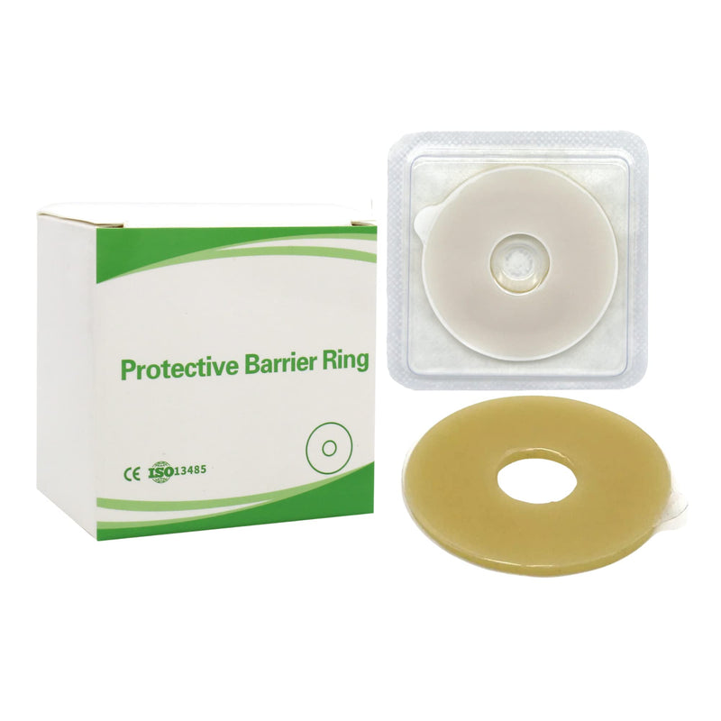 [Australia] - Elastic Moldable Ostomy Barrier Rings- Outer Diameter 2" (48mm) 4mm Thickness -Ostomy Supplies Non-Leaking Seal for Stoma, Sting-Free Hydrocolloid Skin Barrier Extender Ring for Colostomy Bags, 10PCS 10 Count (Pack of 1) 