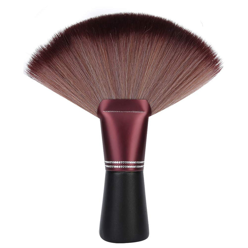 [Australia] - Fan Shape Hairdresser Neck Brush, Neck Duster Brush Soft Barber Hair Cutting Brush Hair Sweep Brush, Hair Clippings Remove Brush Flat Base[#1] 