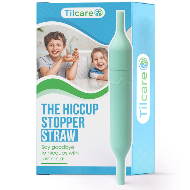 [Australia] - Hiccup Straw by Tilcare - Natural Remedy for Hiccups in Children and Adults - Food-Grade Anti-Hiccup Device for at Home and Travel 