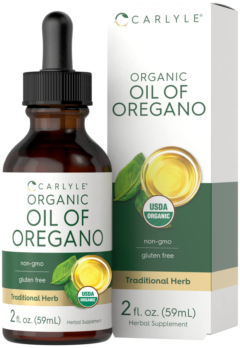 [Australia] - Carlyle Organic Oil of Oregano | 2 fl oz Liquid | Vegan | Non-GMO, Gluten Free Drops 