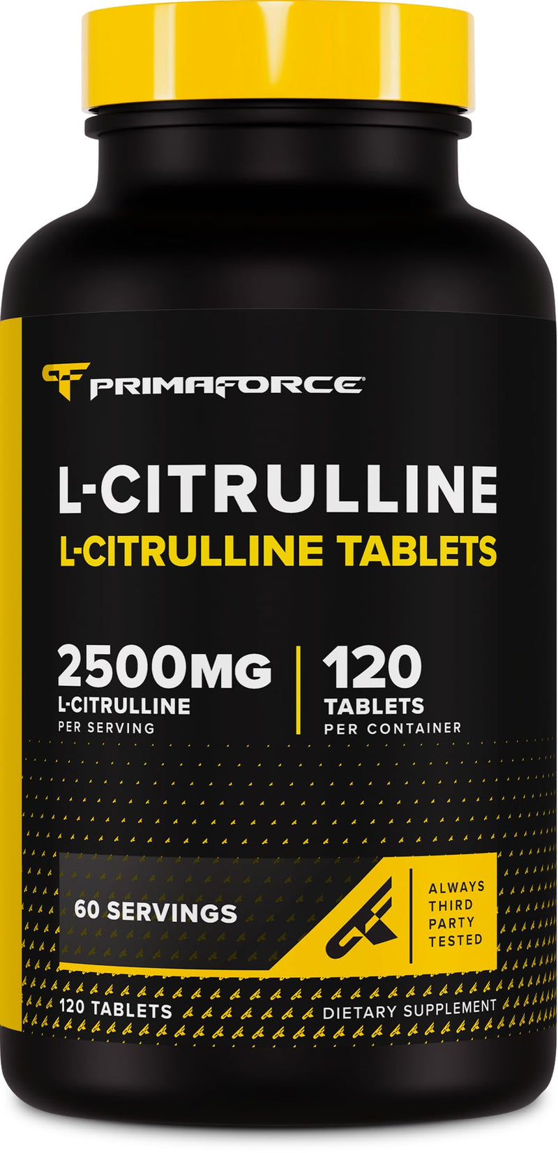 Primaforce L-Citrulline 2500mg per Serving, 60 Servings; 120 Tablets 120 Count (Pack of 1)