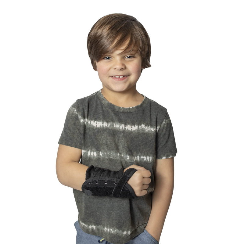 [Australia] - Kid’s Lace-Up Wrist Brace - Immobilization for Sprains, Strains, Carpal Tunnel & De Quervain’s PDAC L3908 - Right Wrist - Fits 4-5.5 in Wrist Circ. 6" 