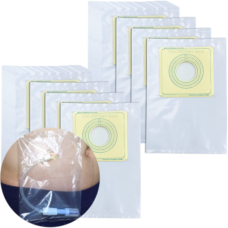 [Australia] - Waterproof Peritoneal Dialysis Shower Pouch PD Catheter Holder Gtube Covers Protector for Feeding Tube Supplies Peg Dialysis Belt Accessories Adults Women Men (Pack of 25) Pack of 25 Transparent 